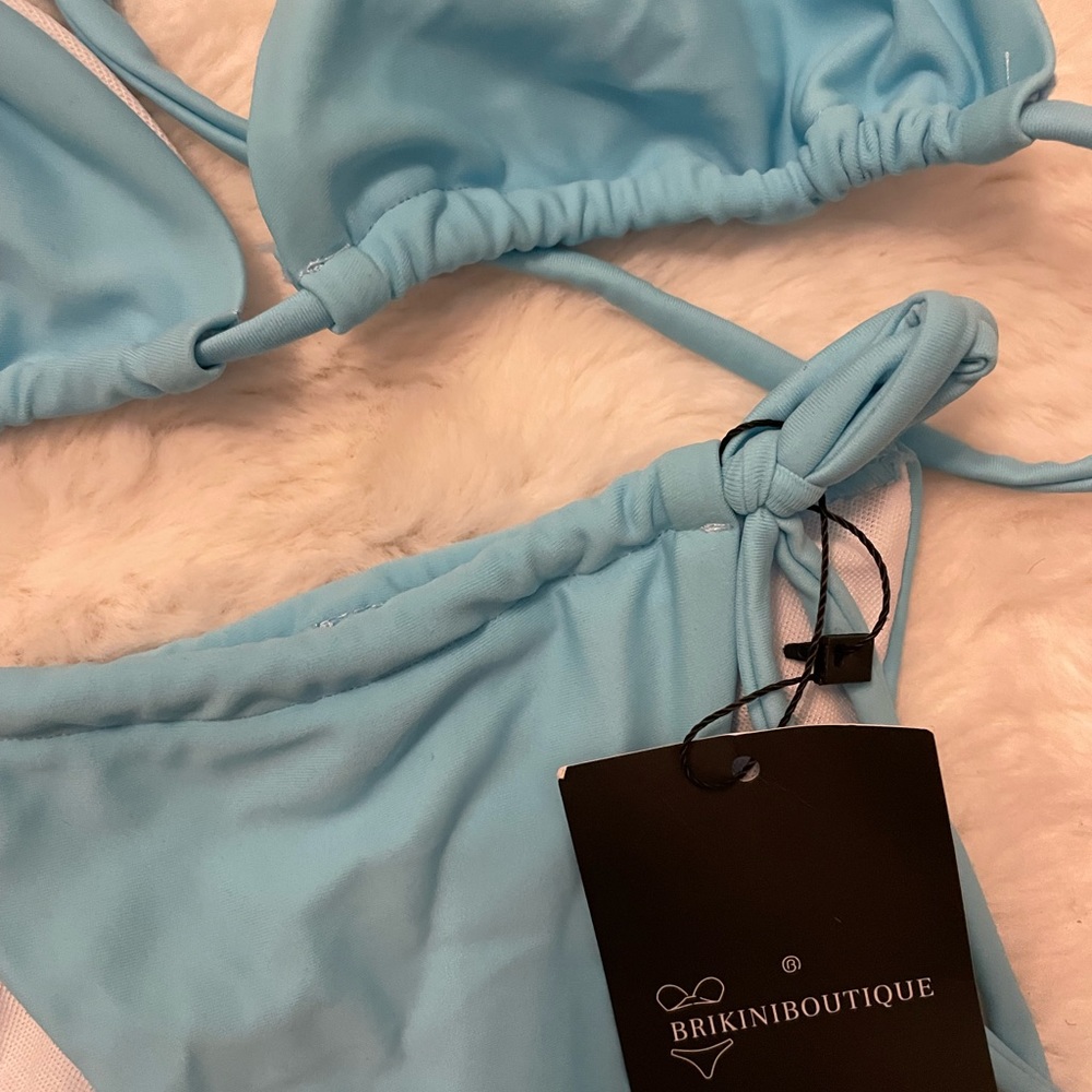 blue bikini